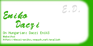 eniko daczi business card
